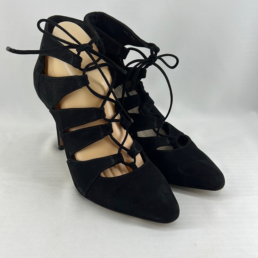 L.K. Bennett Honor Suede Lace-Up Bootie